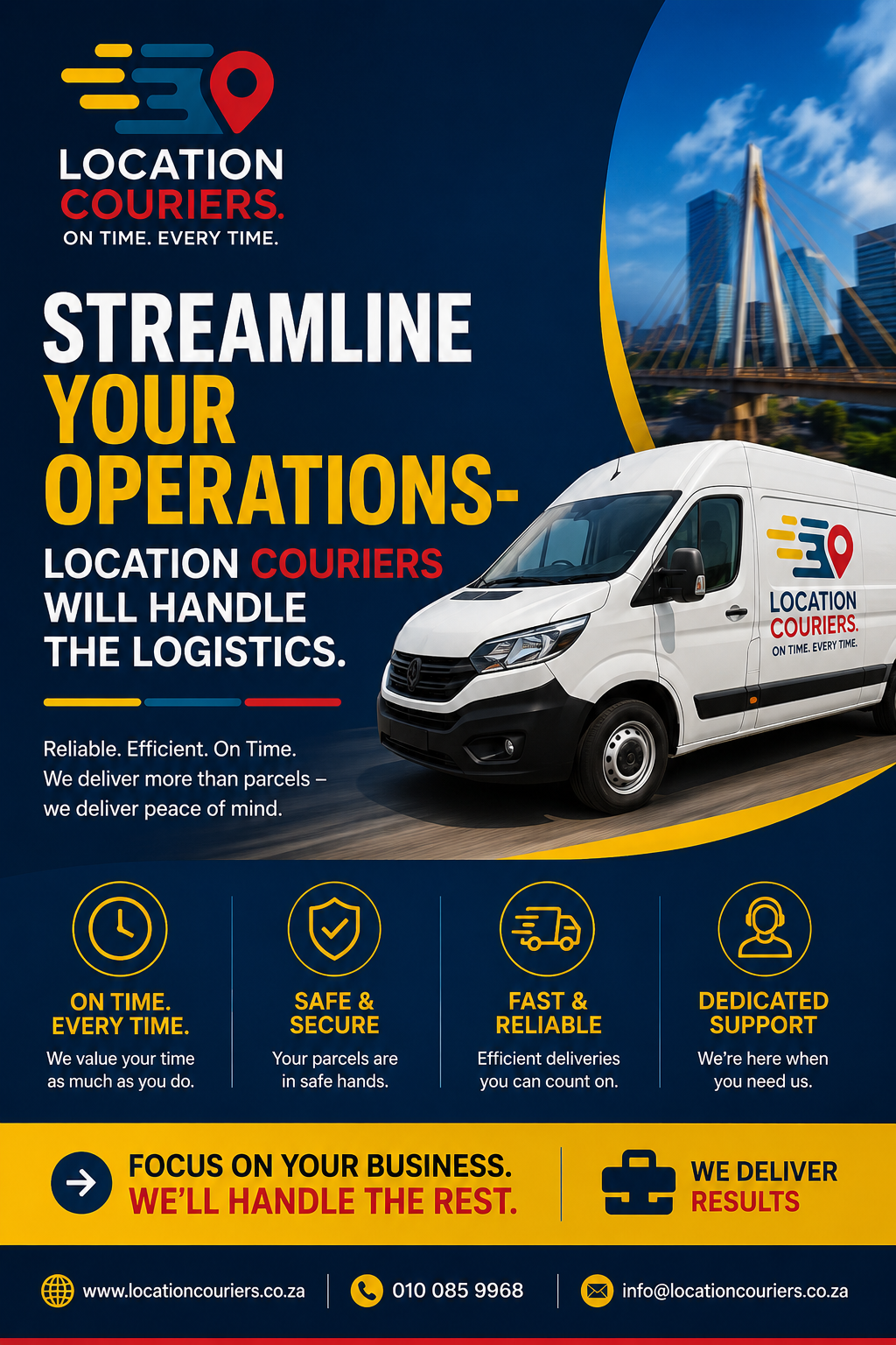Location Couriers Delivery Truck